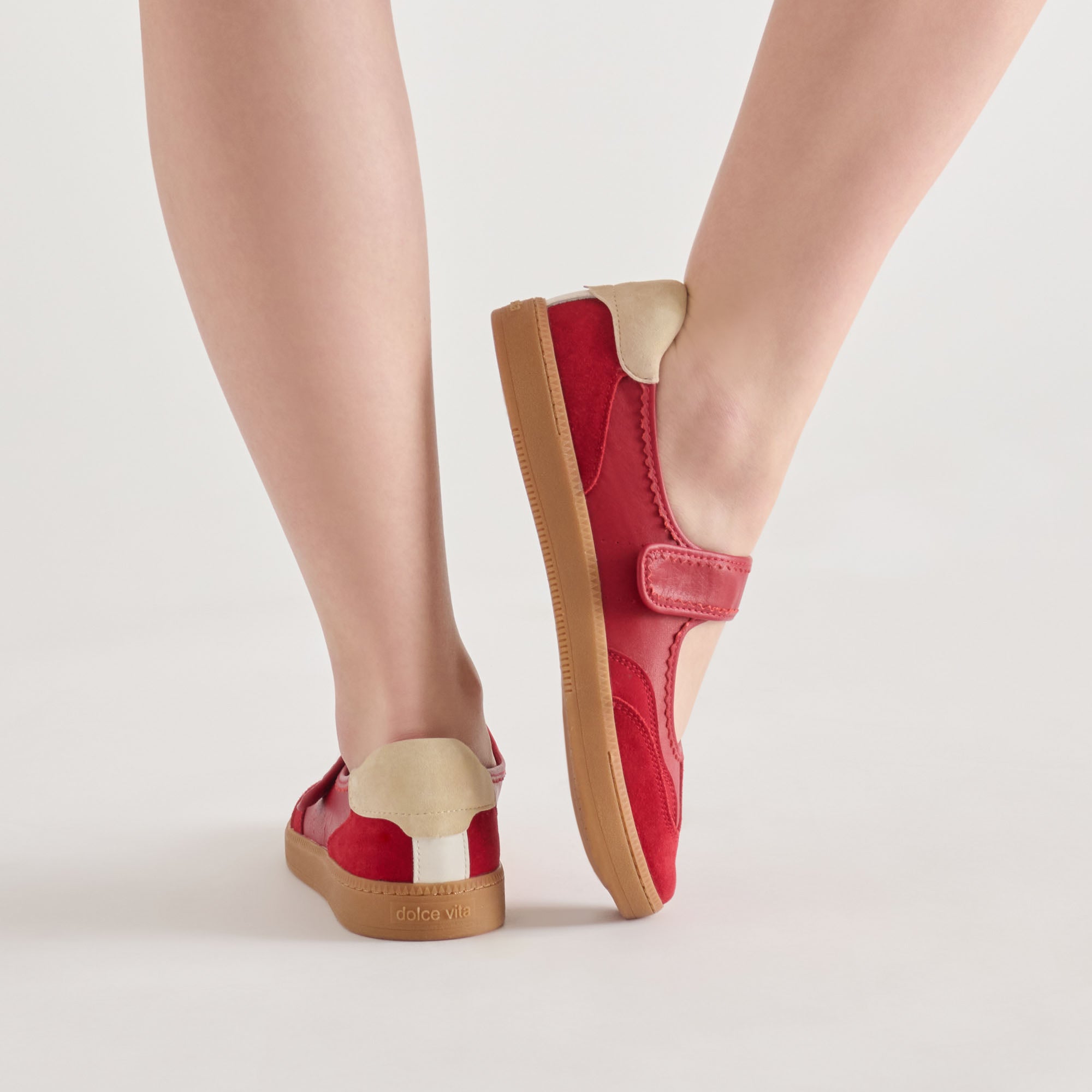 NANET SNEAKERS CRIMSON LEATHER - view 2
