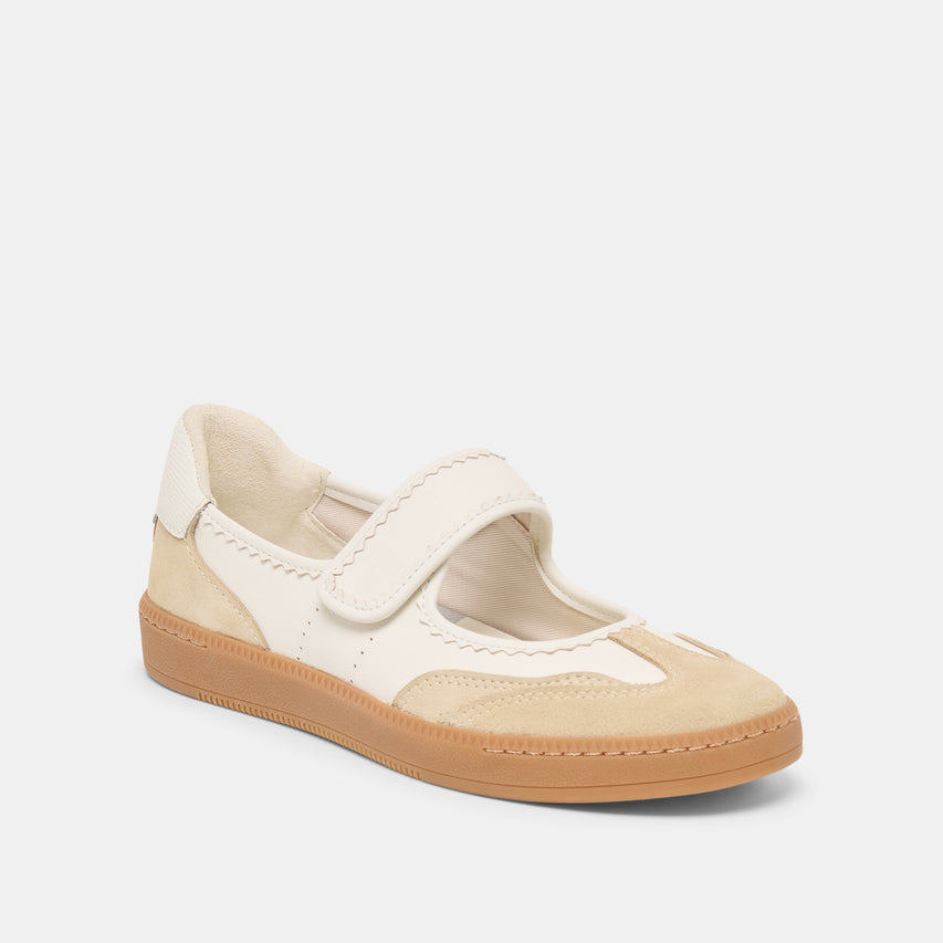 NANET SNEAKERS IVORY MULTI LEATHER