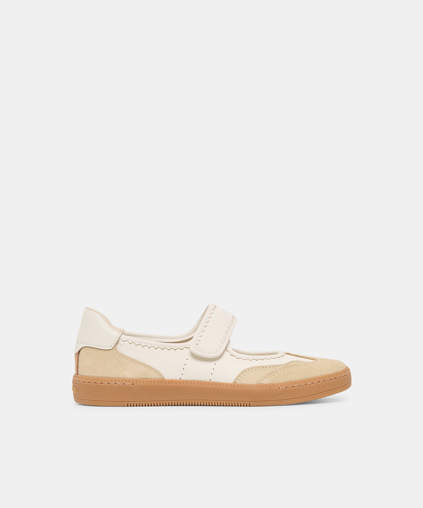 Nanet Ivory Multi Leather Sneakers | Dolce Vita