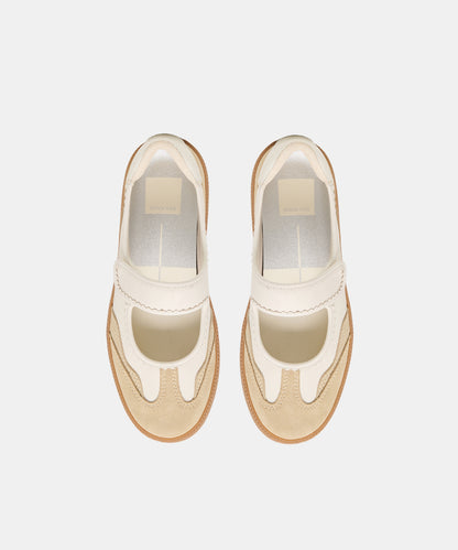 NANET SNEAKERS IVORY MULTI LEATHER