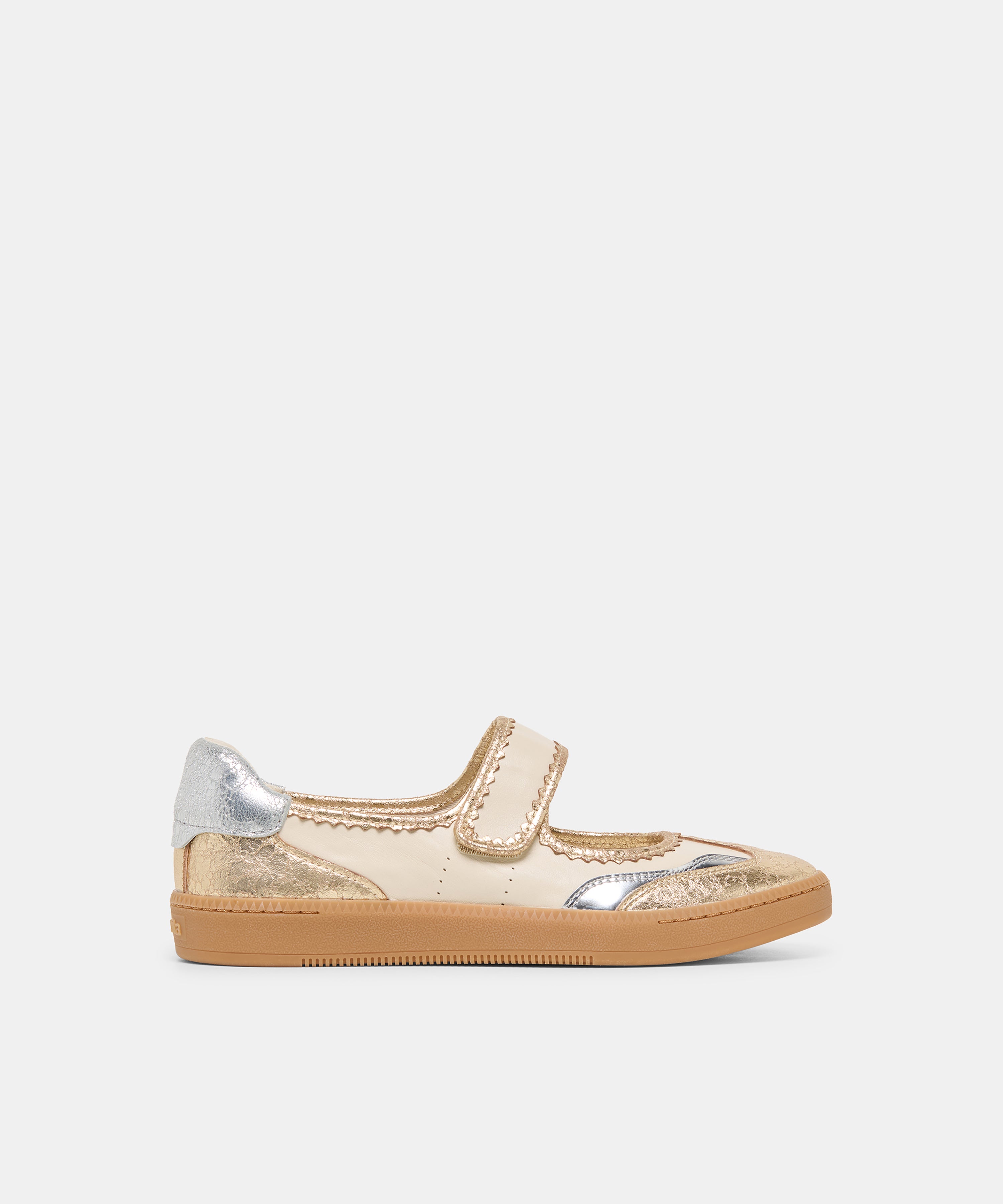 NANET Metallic Multi Leather Mary-Jane Sneakers | Dolce Vita