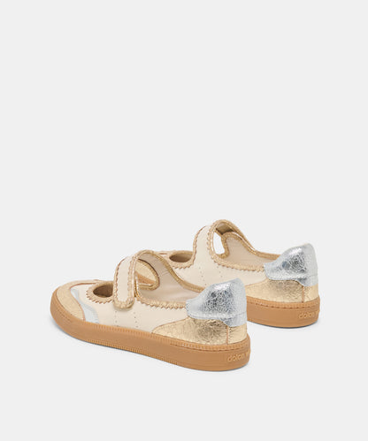 NANET SNEAKERS METALLIC MULTI LEATHER