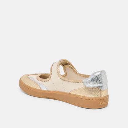NANET SNEAKERS METALLIC MULTI LEATHER