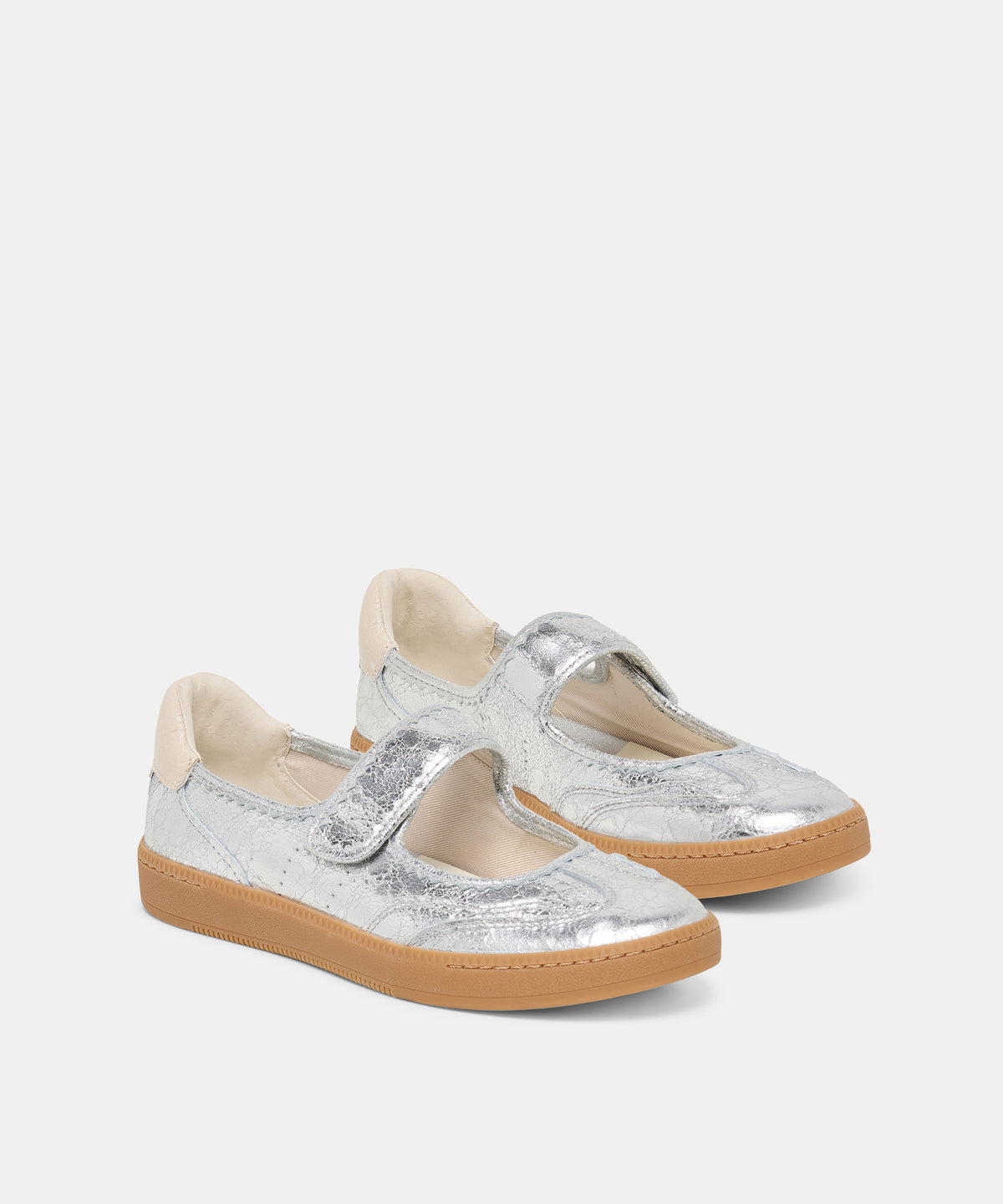 NANET SNEAKERS SILVER LEATHER - view 2
