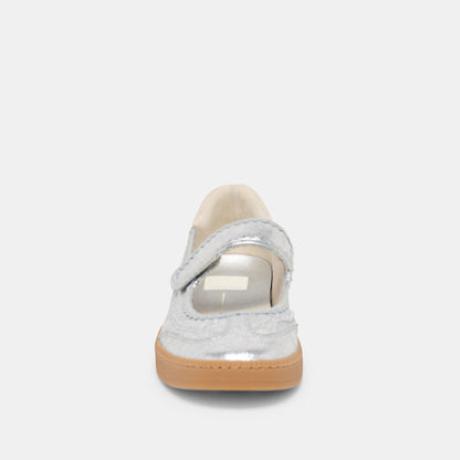 NANET SNEAKERS SILVER LEATHER