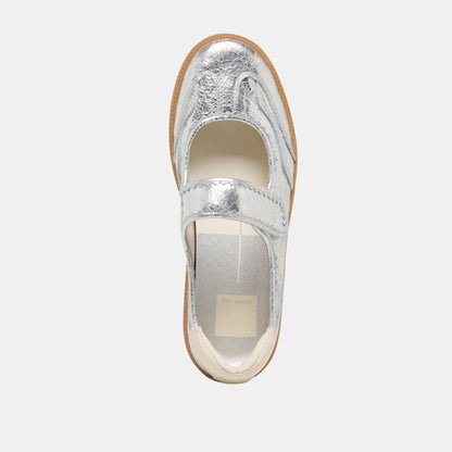 NANET SNEAKERS SILVER LEATHER