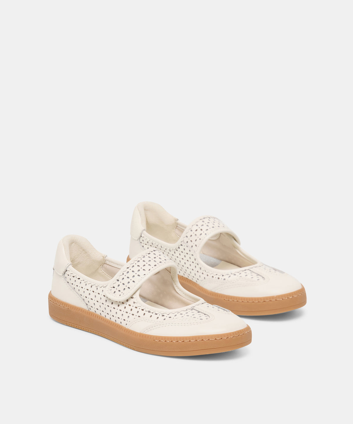NANET SNEAKERS WHITE PERFORATED LEATHER - view 3