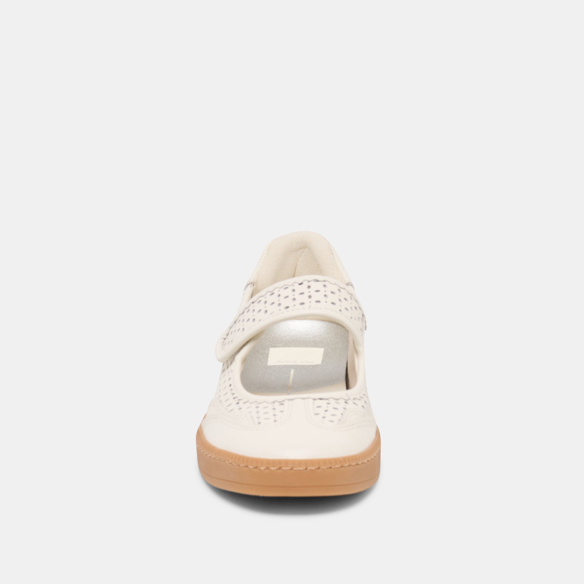 NANET SNEAKERS WHITE PERFORATED LEATHER
