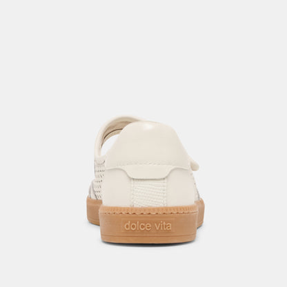 NANET SNEAKERS WHITE PERFORATED LEATHER