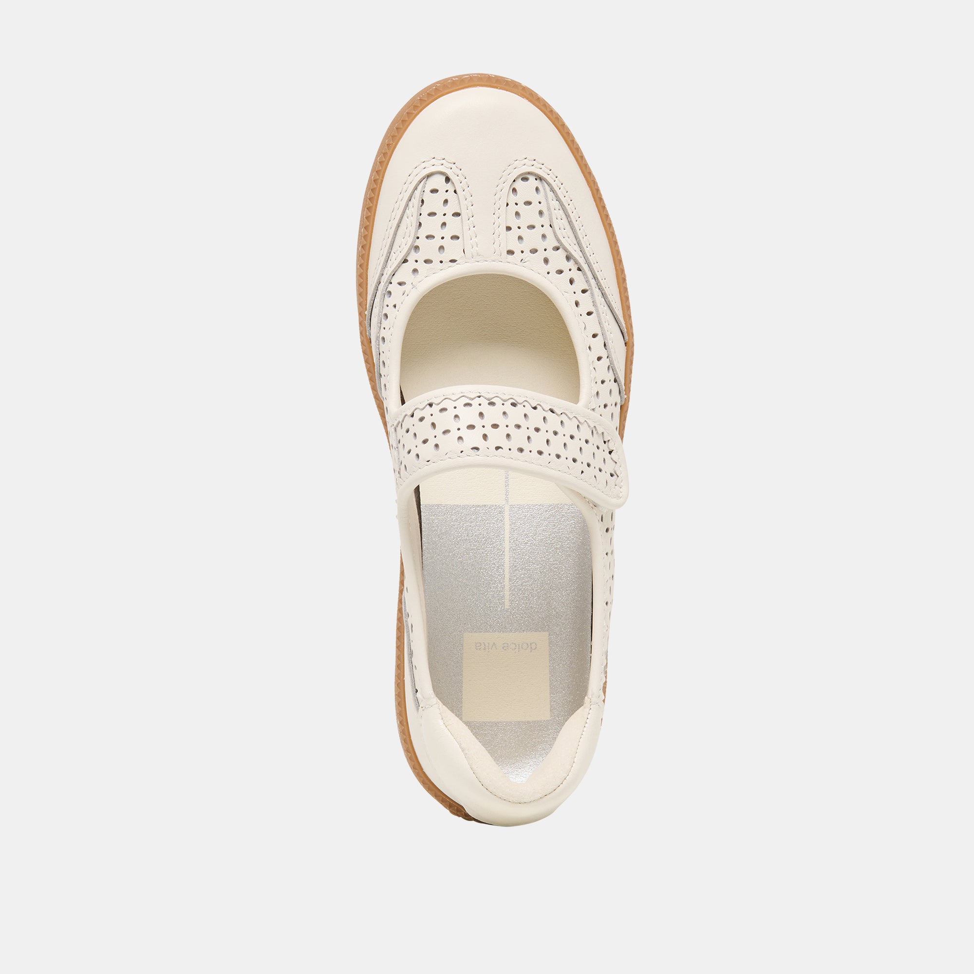 NANET SNEAKERS WHITE PERFORATED LEATHER