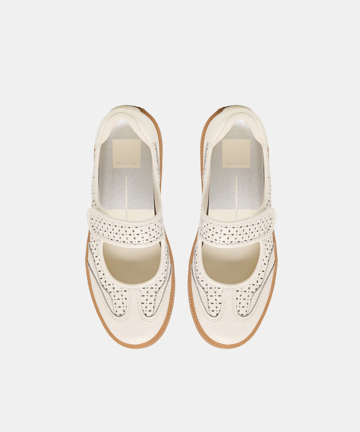 NANET SNEAKERS WHITE PERFORATED LEATHER - view 4