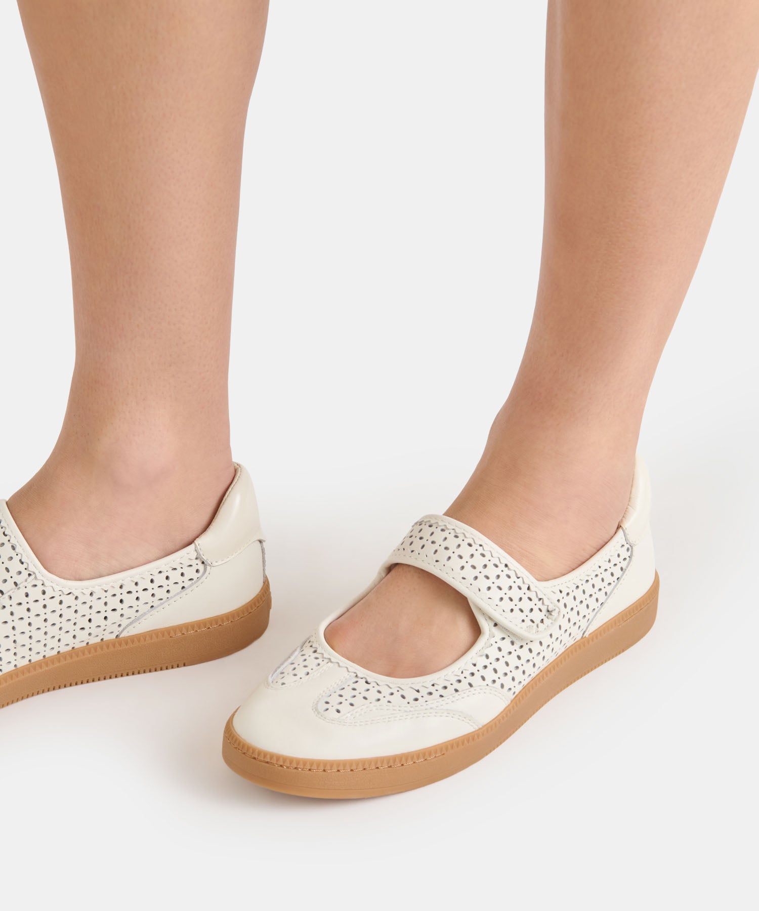 NANET SNEAKERS WHITE PERFORATED LEATHER - view 2