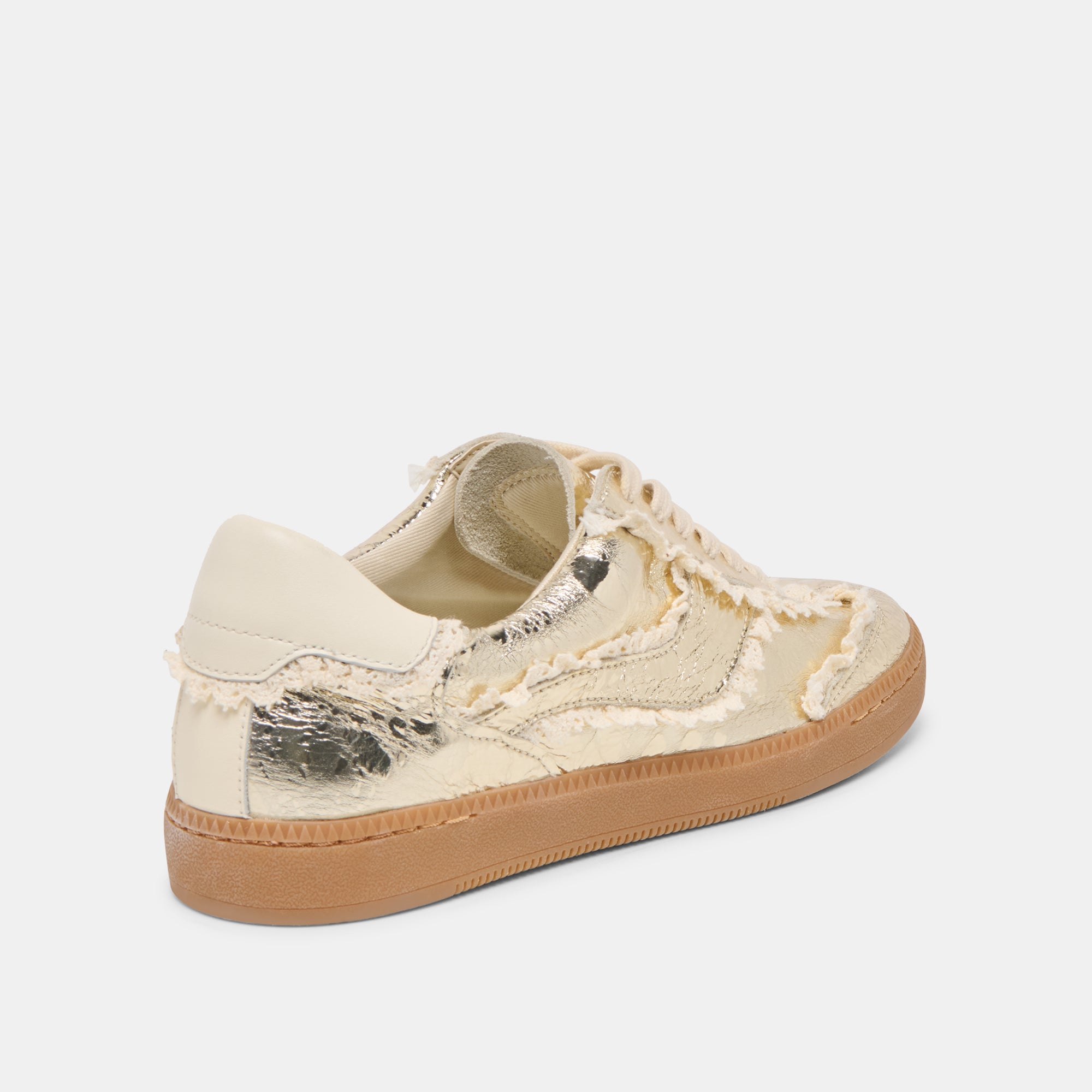 NOTICE LACE SNEAKERS PLATINUM DISTRESSED LEATHER