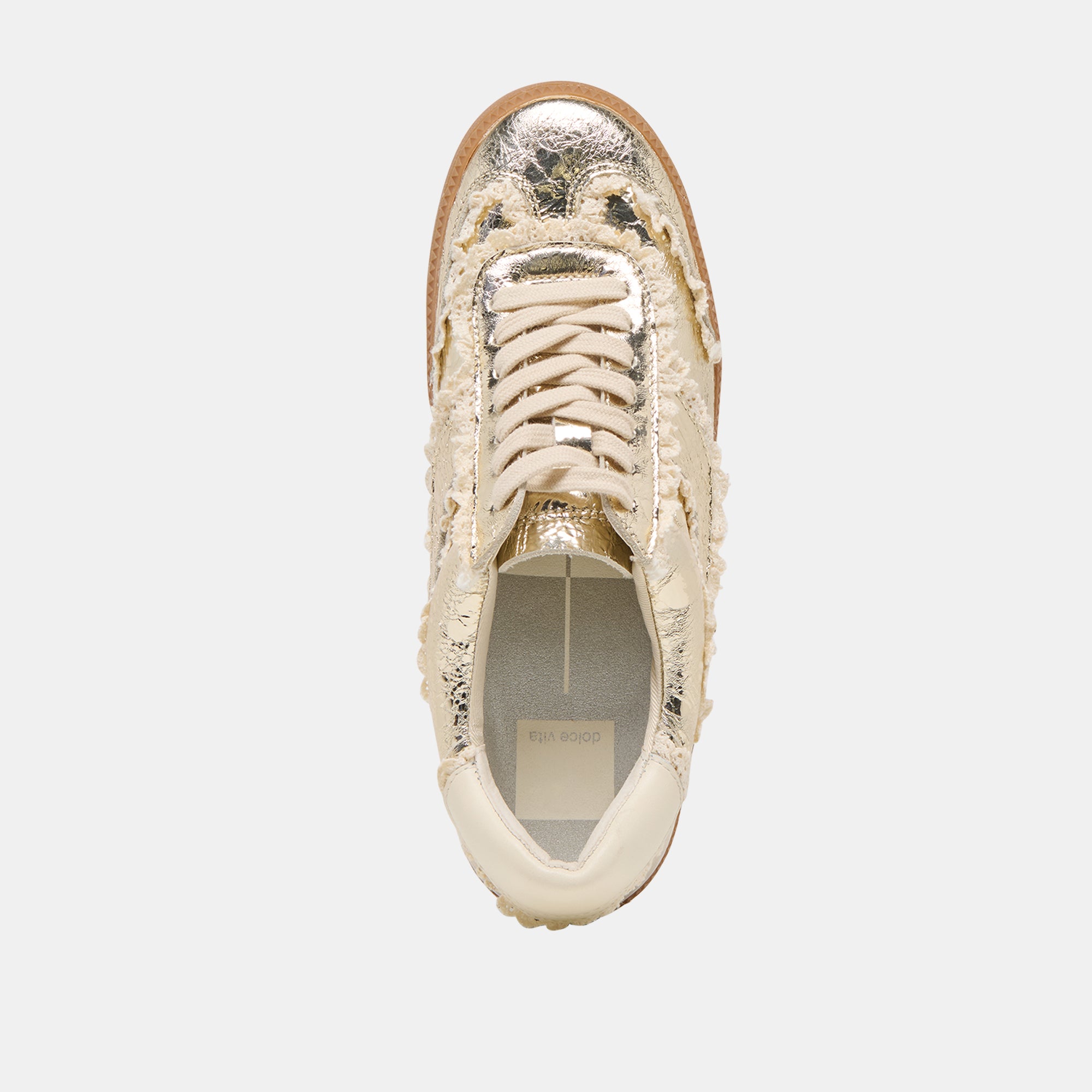 NOTICE LACE SNEAKERS PLATINUM DISTRESSED LEATHER