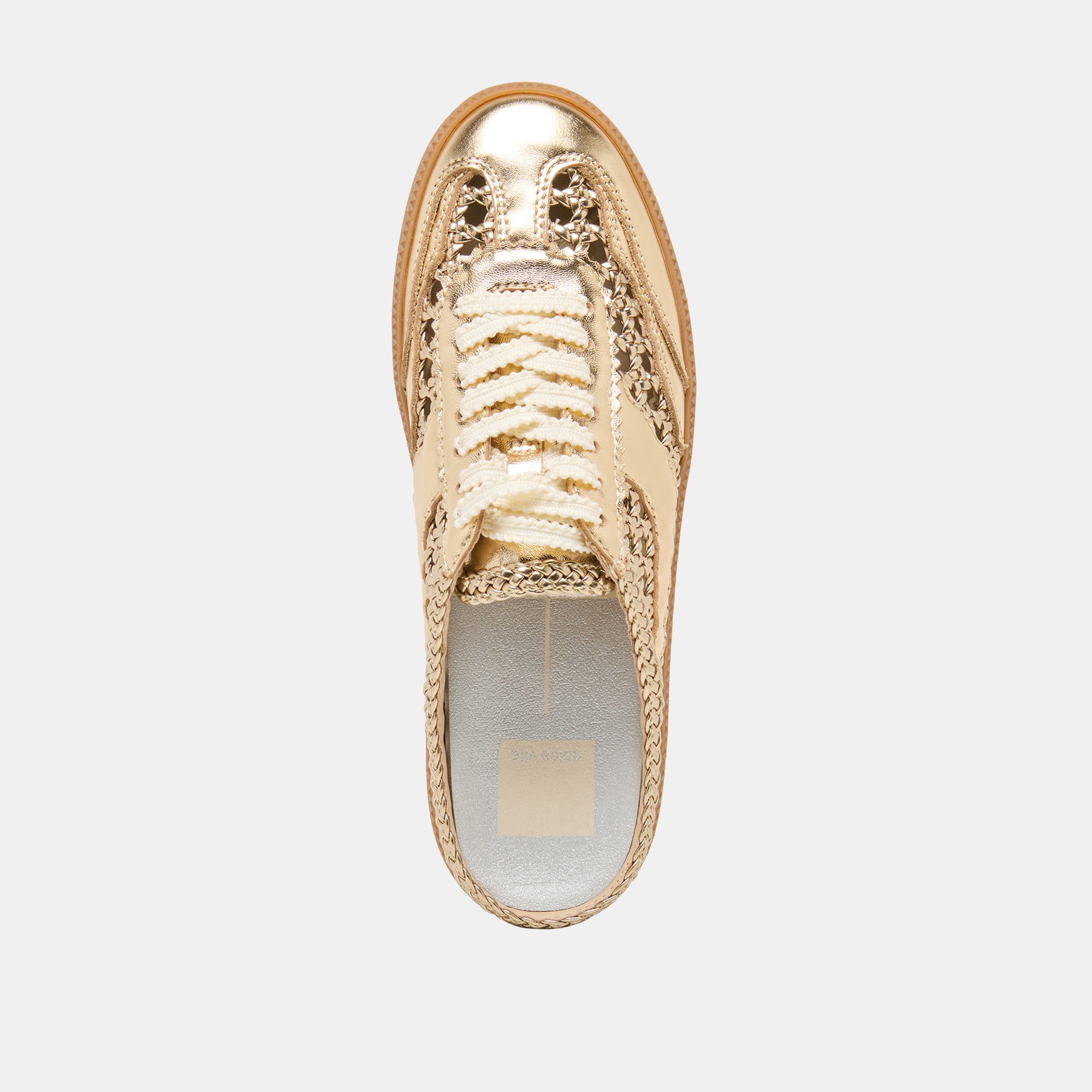 NOTICE SLIDE WOVEN SNEAKERS GOLD WOVEN STELLA