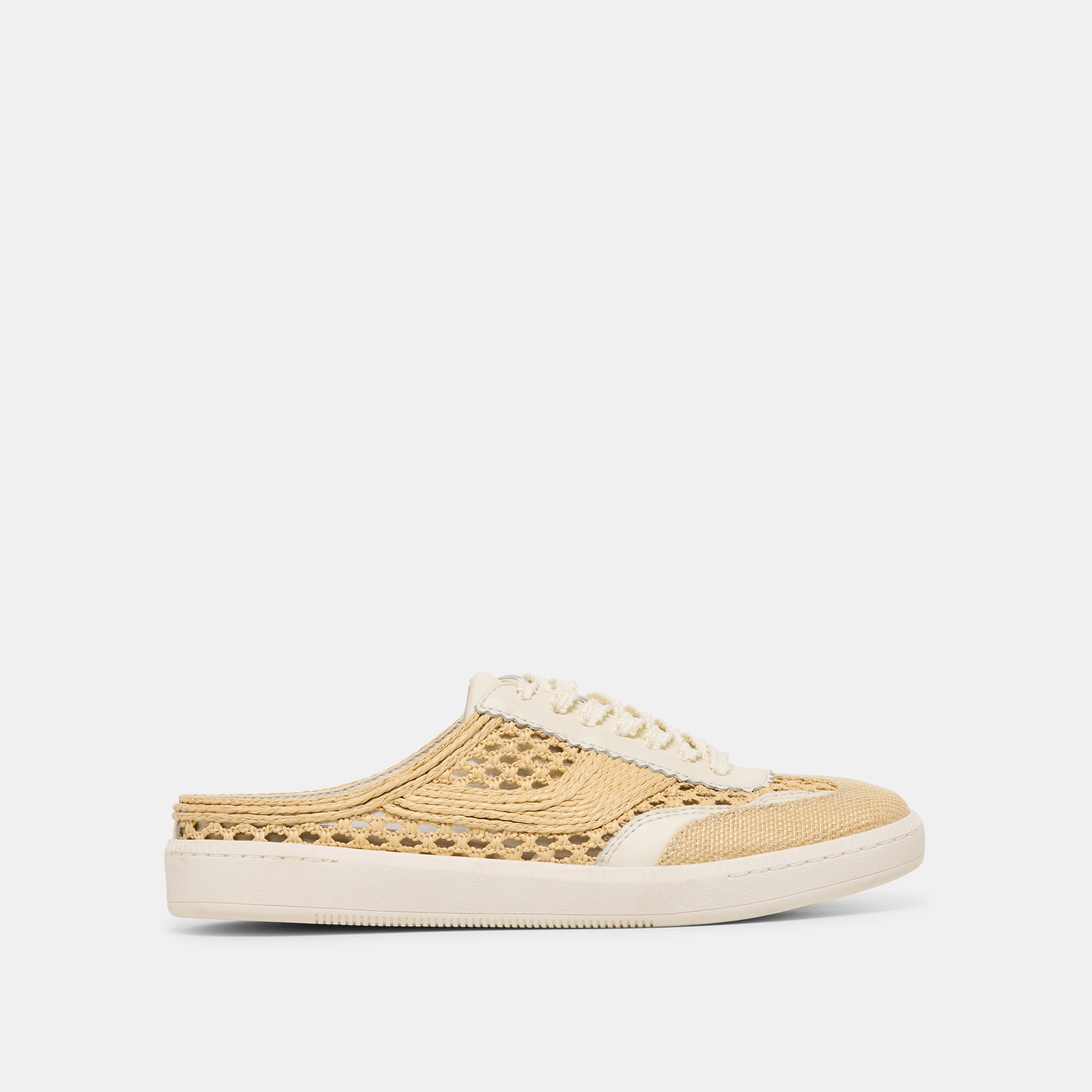NOTICE SLIDE WOVEN SNEAKERS LT NATURAL WOVEN RAFFIA