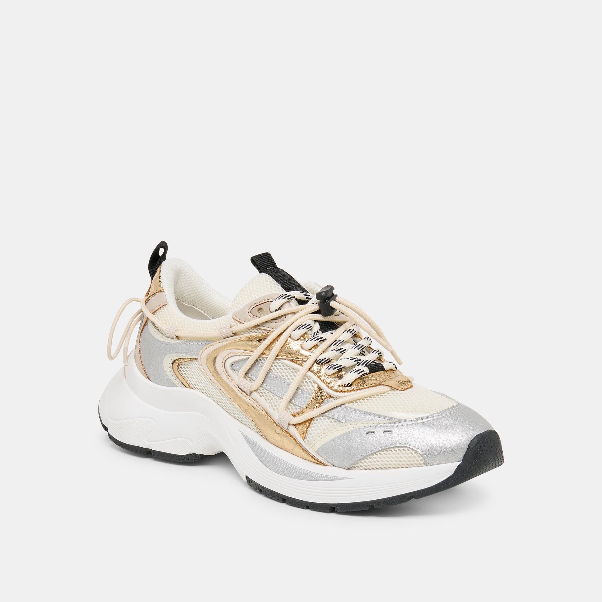 SELMAR SNEAKERS SILVER GOLD LEATHER