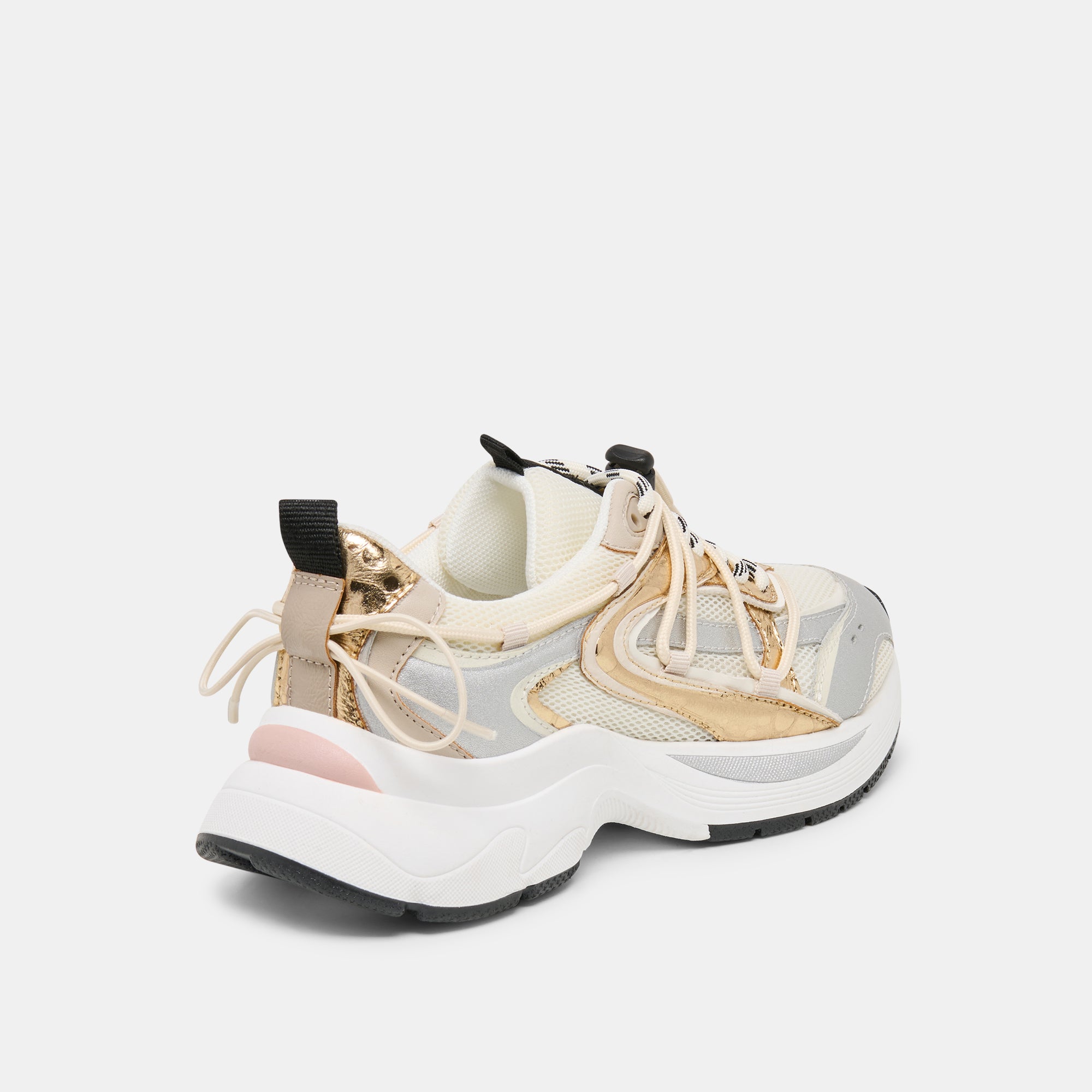 SELMAR SNEAKERS SILVER GOLD LEATHER