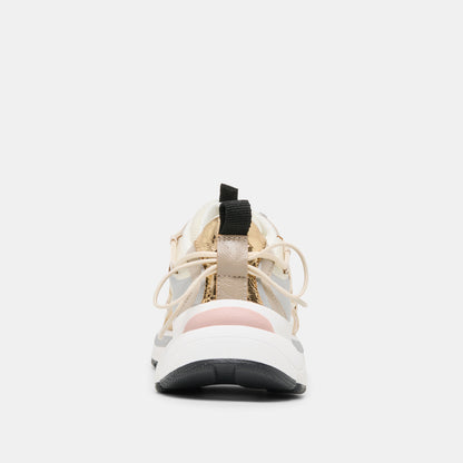 SELMAR SNEAKERS SILVER GOLD LEATHER