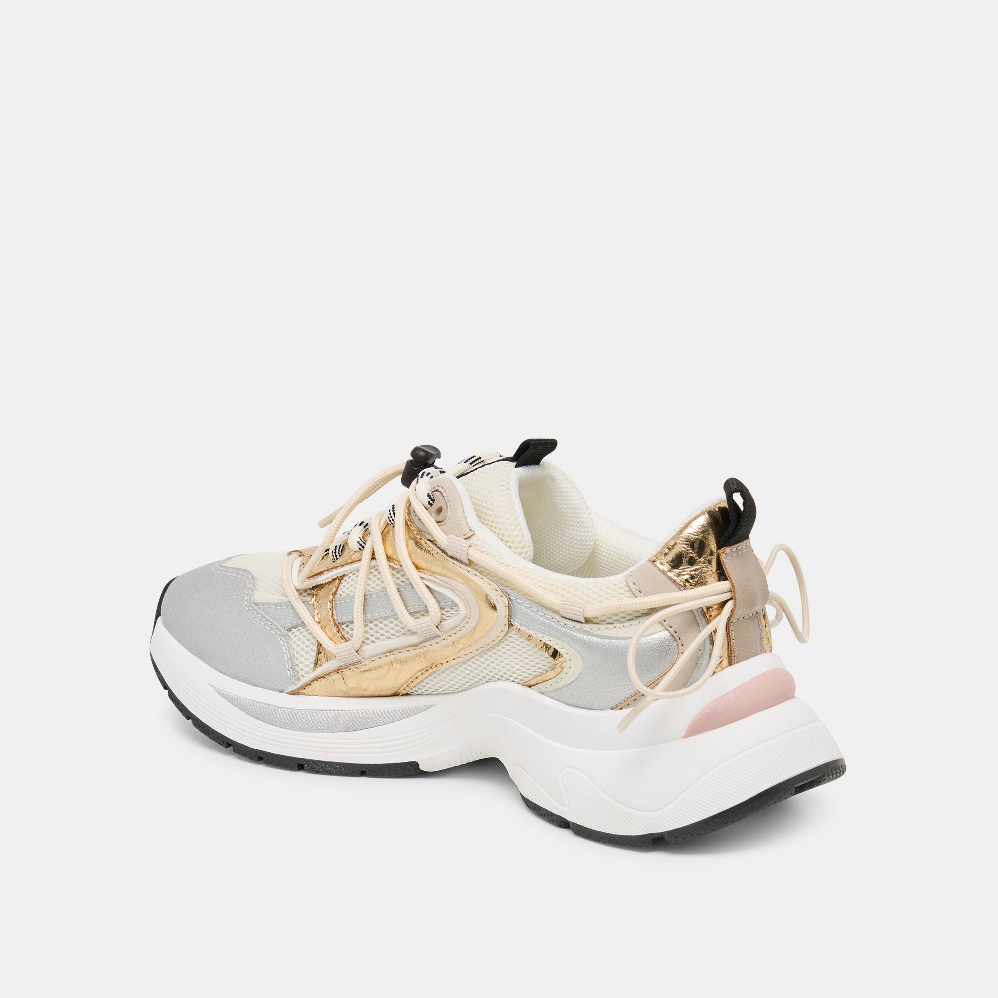 SELMAR SNEAKERS SILVER GOLD LEATHER