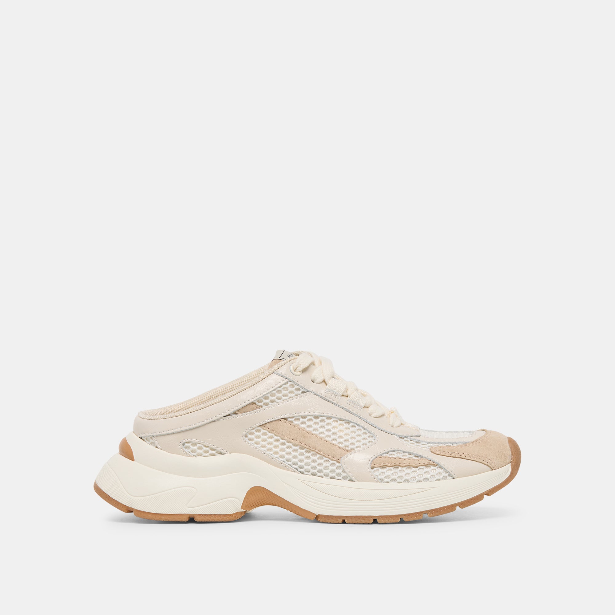 SWAYZY Ivory Multi Suede Platform Slip-on Sneakers | Dolce Vita