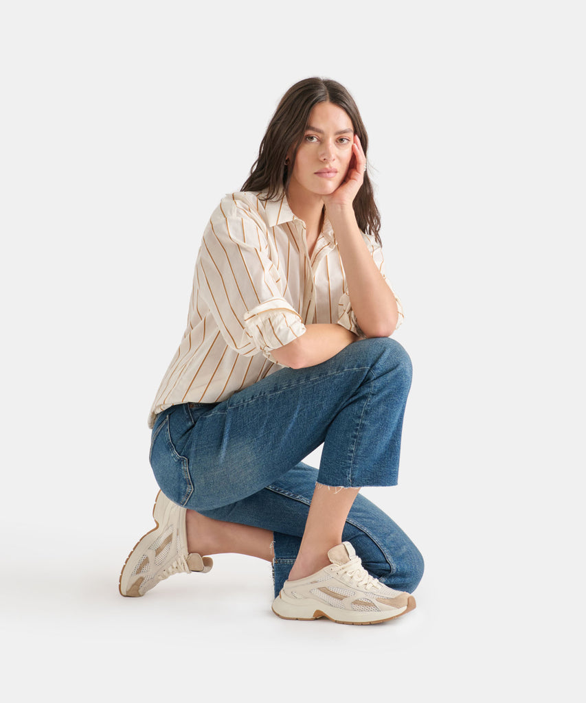 SWAYZY SNEAKERS IVORY MULTI SUEDE