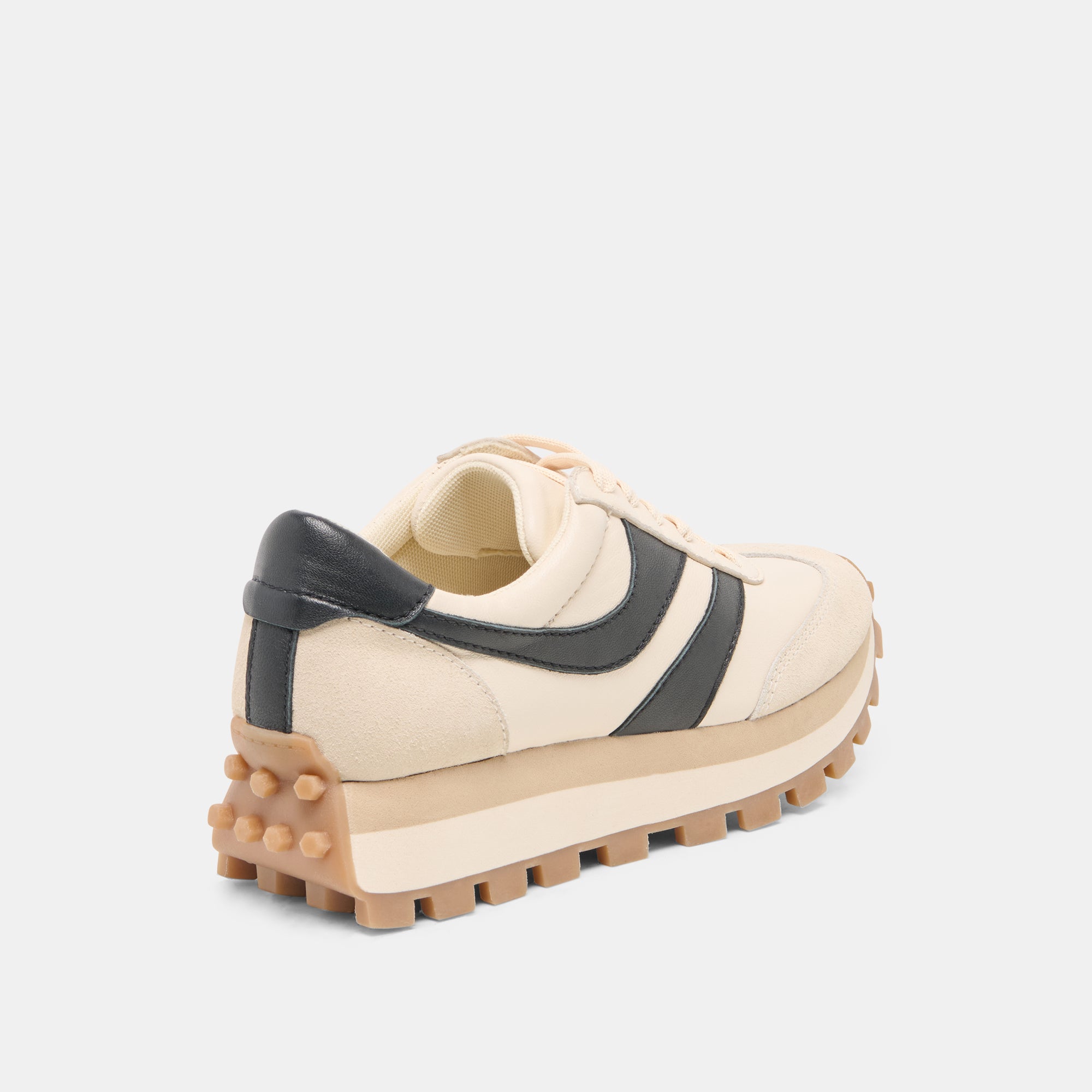 TRESA SNEAKERS WHITE BLACK LEATHER - view 3