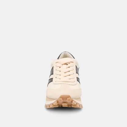 TRESA SNEAKERS WHITE BLACK LEATHER