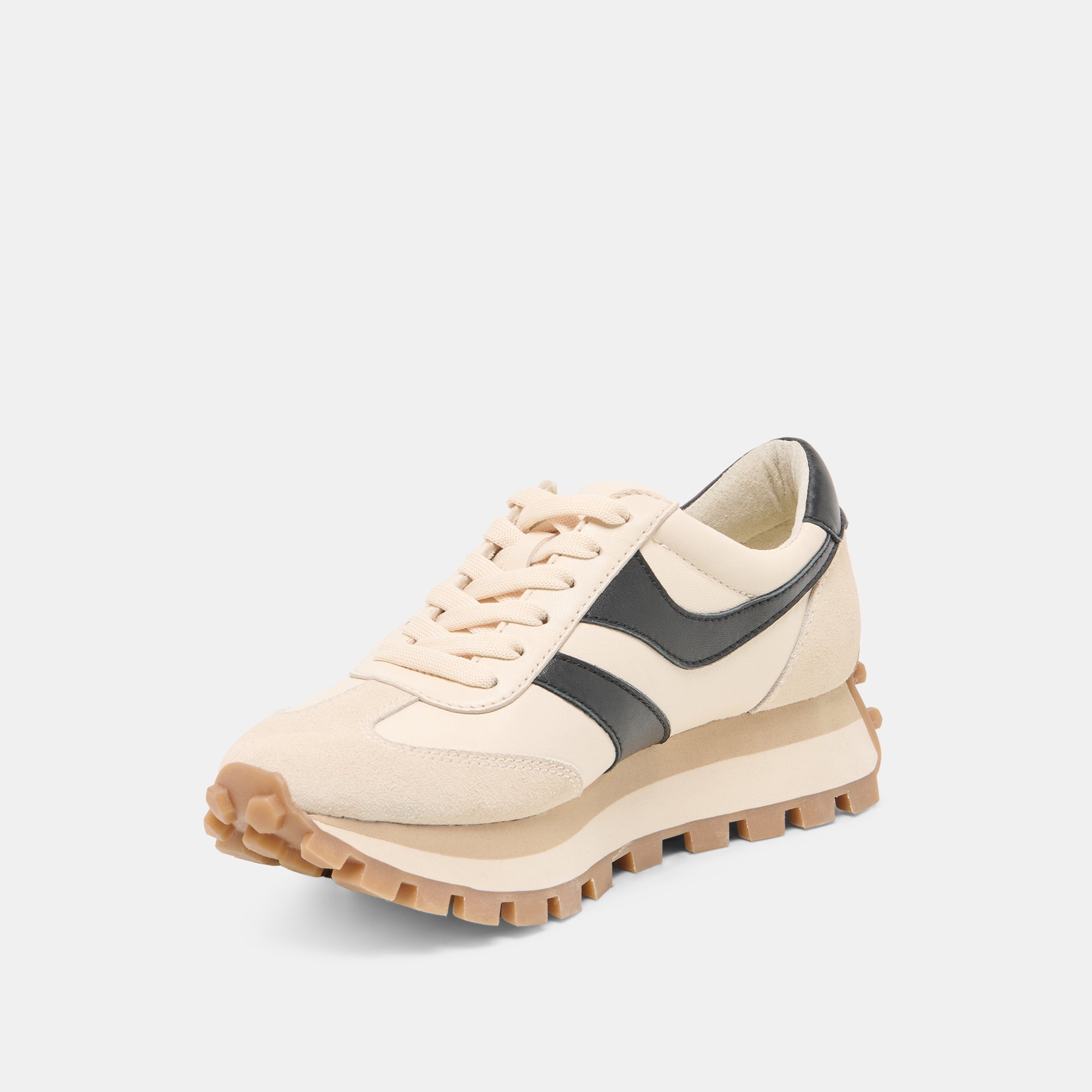 TRESA SNEAKERS WHITE BLACK LEATHER - view 4