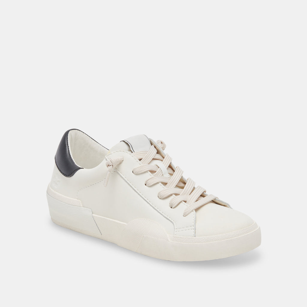 ZINA FOAM 360 SNEAKERS WHITE BLACK RECYCLED LEATHER - image 2