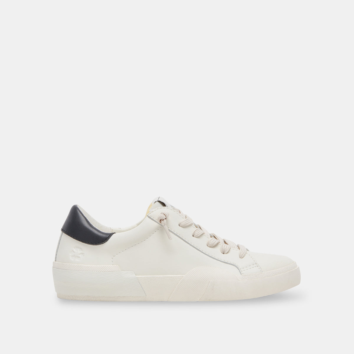 ZINA FOAM 360 SNEAKERS WHITE BLACK RECYCLED LEATHER – Dolce Vita