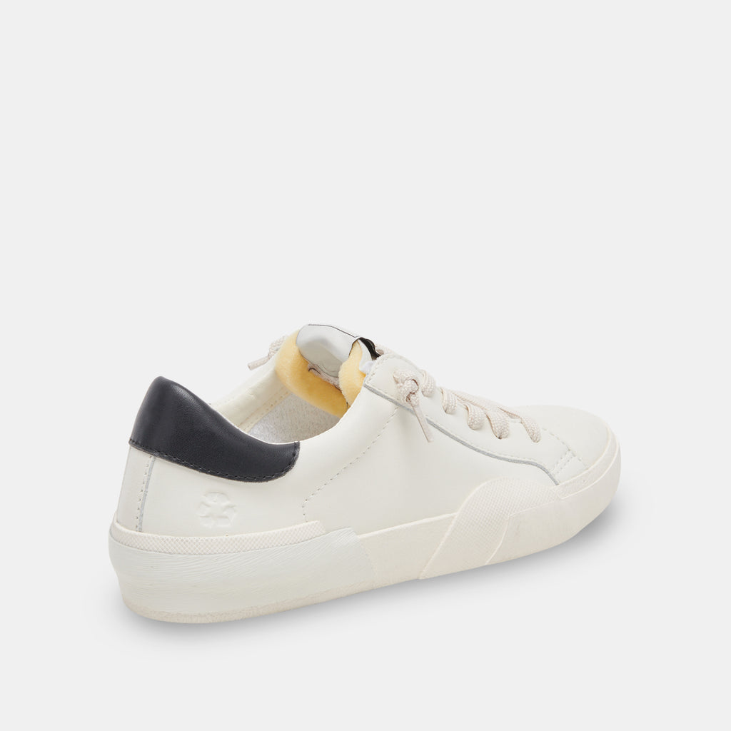 ZINA FOAM 360 SNEAKERS WHITE BLACK RECYCLED LEATHER - image 3
