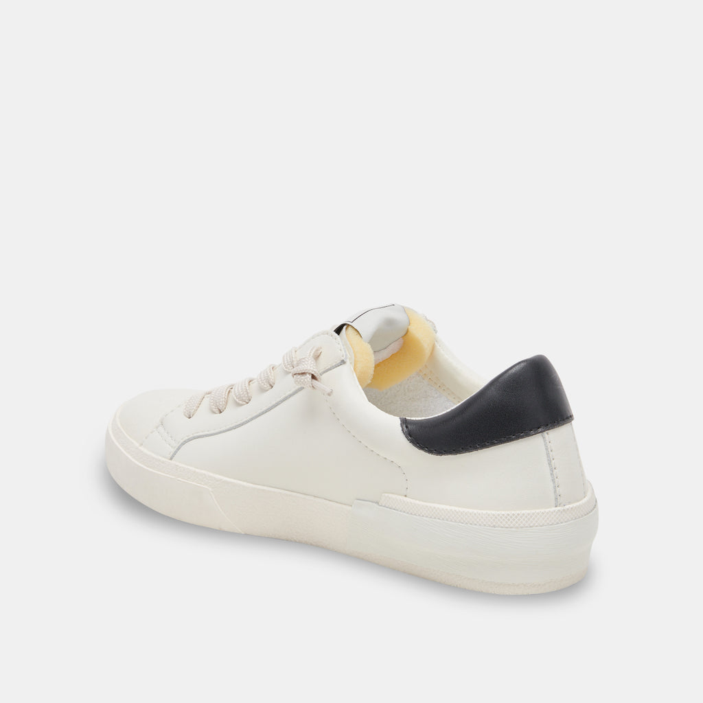 ZINA FOAM 360 SNEAKERS WHITE BLACK RECYCLED LEATHER - image 5