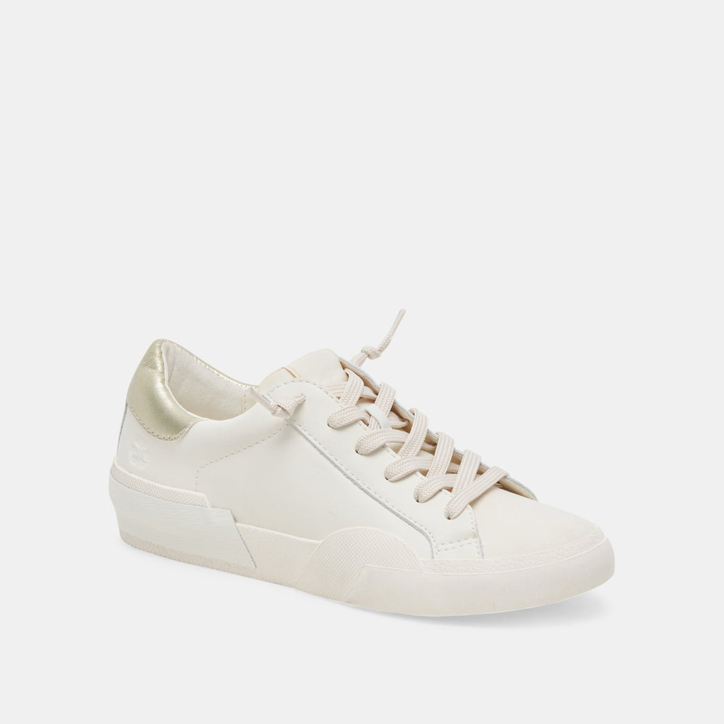 ZINA FOAM 360 SNEAKERS WHITE GOLD RECYCLED LEATHER - re:vita - image 2