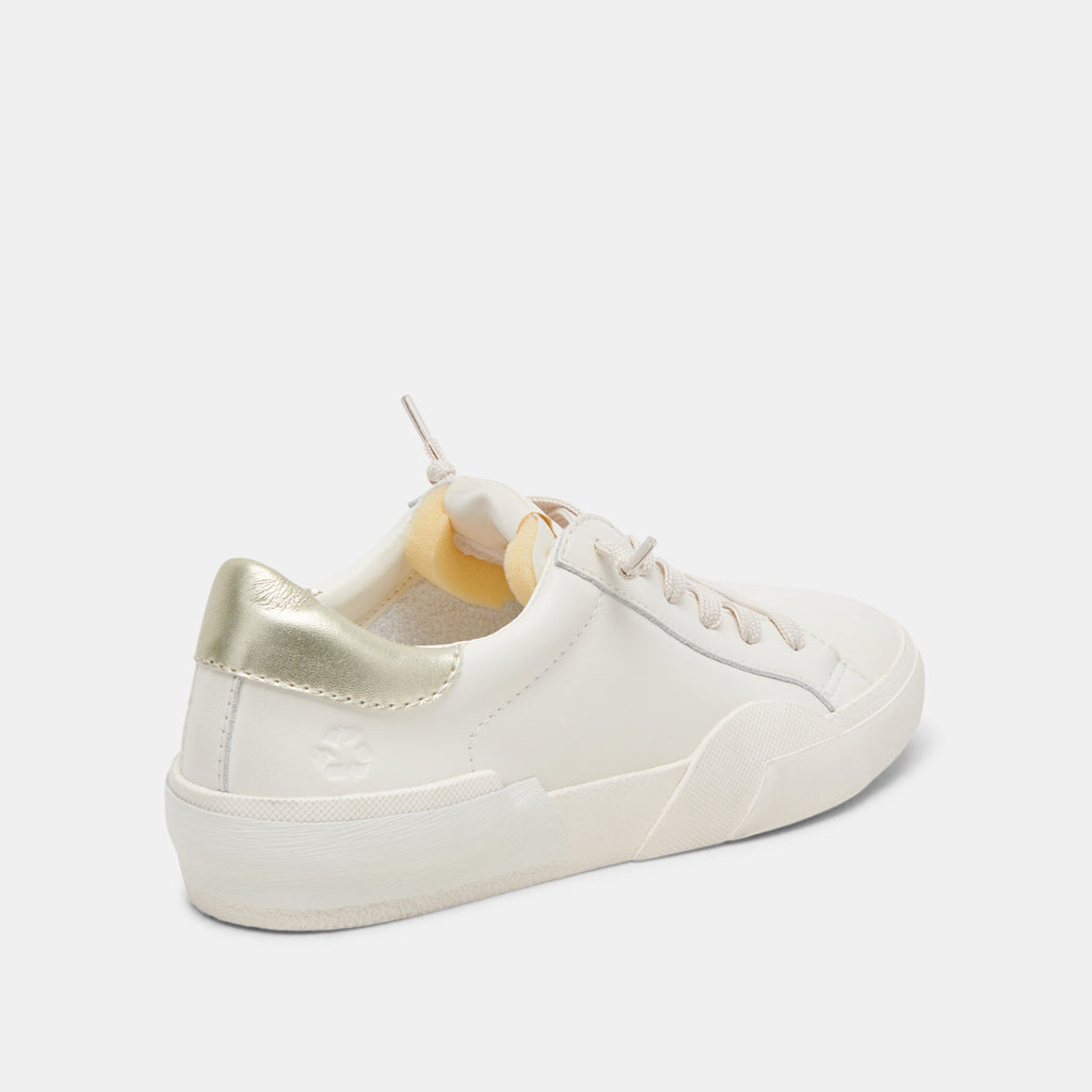 ZINA FOAM 360 SNEAKERS WHITE GOLD RECYCLED LEATHER - image 3