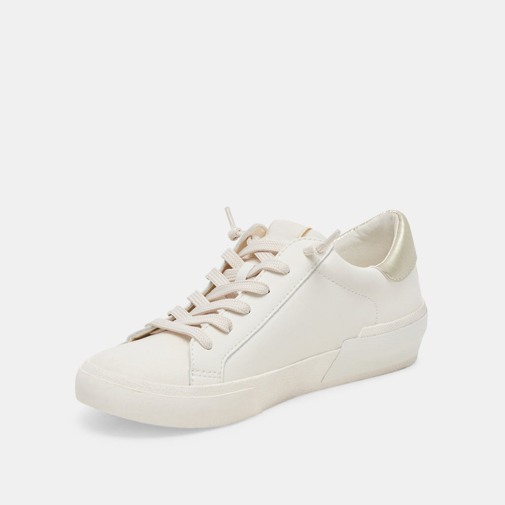 ZINA FOAM 360 SNEAKERS WHITE GOLD RECYCLED LEATHER - re:vita - image 4