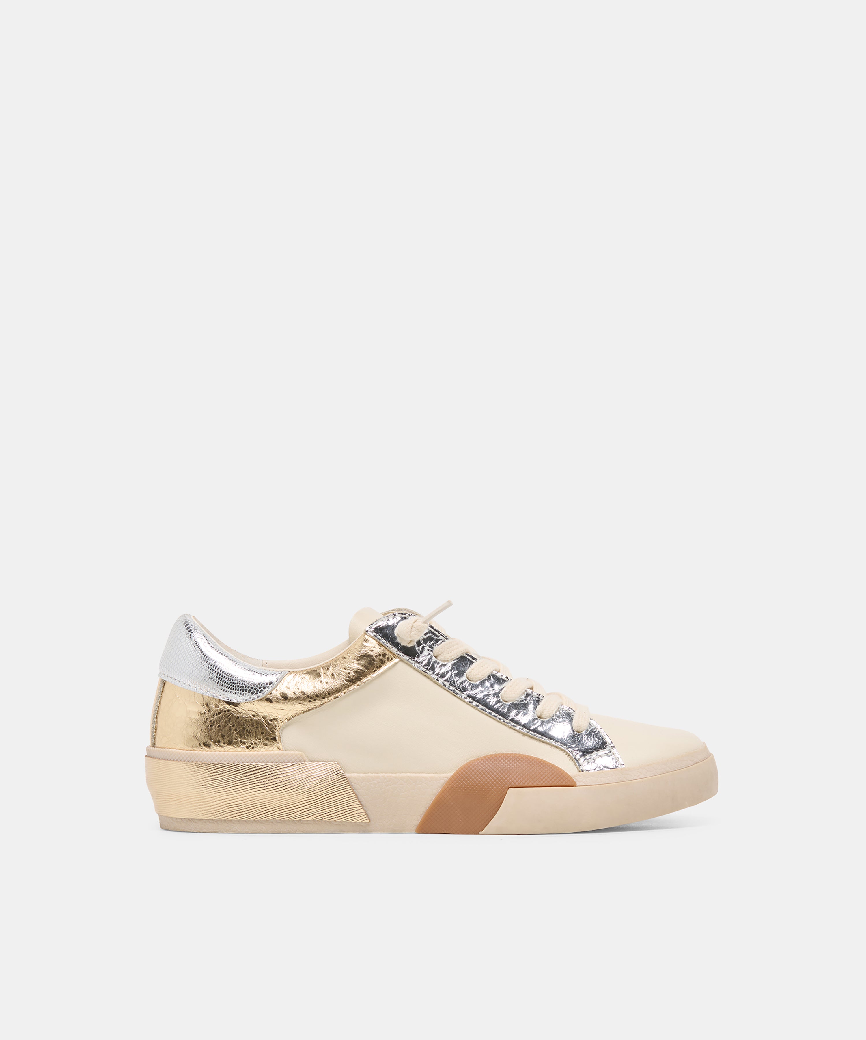 ZINA Metallic Multi Leather Sneakers | Dolce Vita