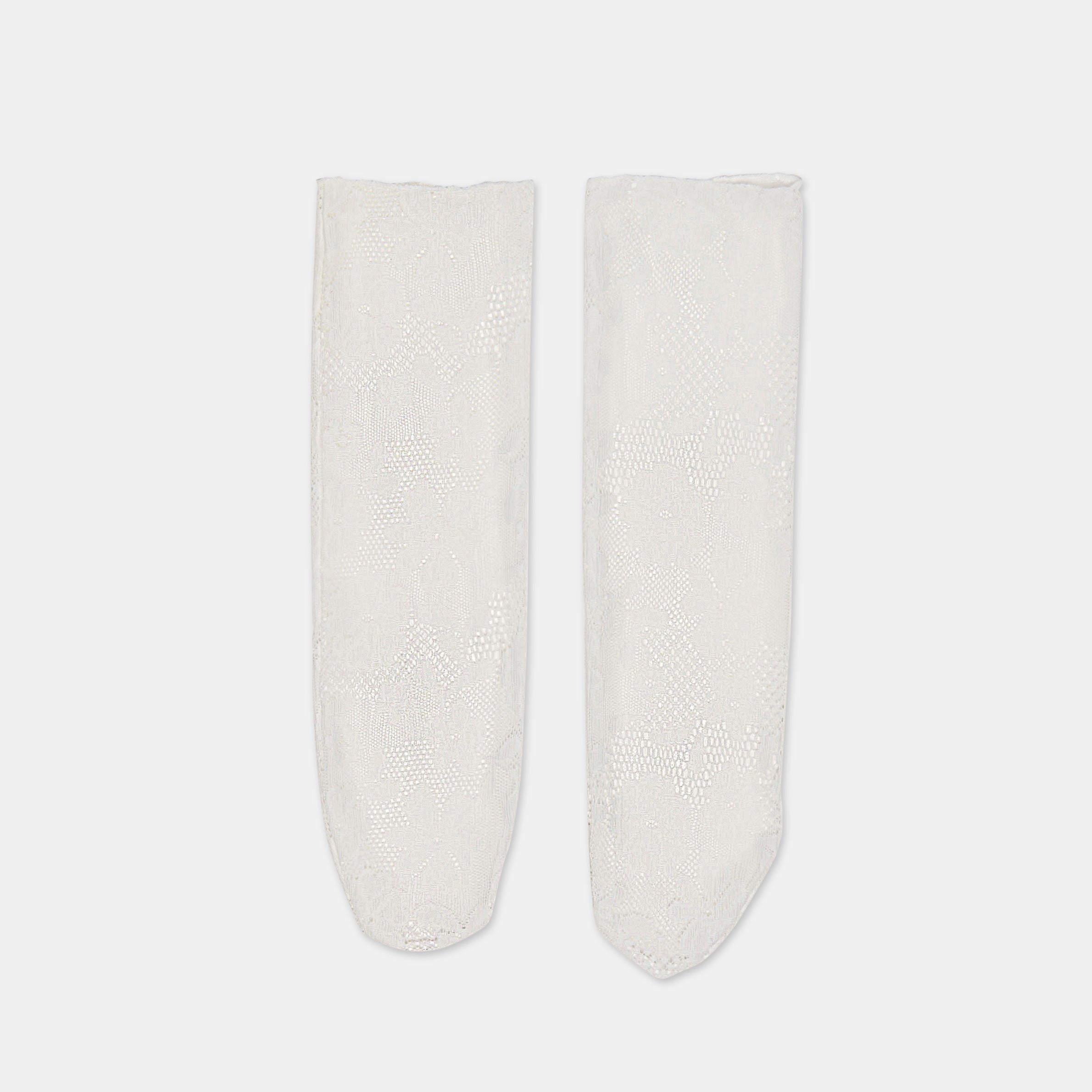 Floral Lace White Slouch Socks | Dolce Vita