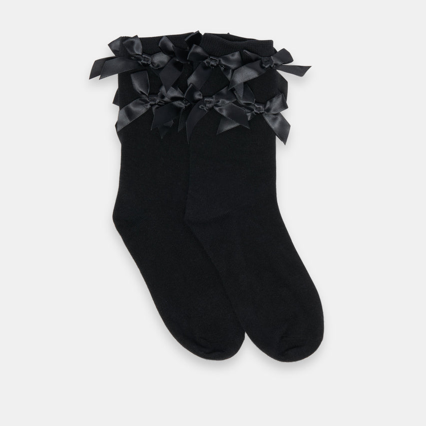 MULTI BOW CREW SOCKS BLACK