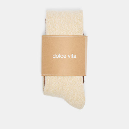 2 PACK CHUNKY KNEE HIGH SOCKS TAUPE MULTI