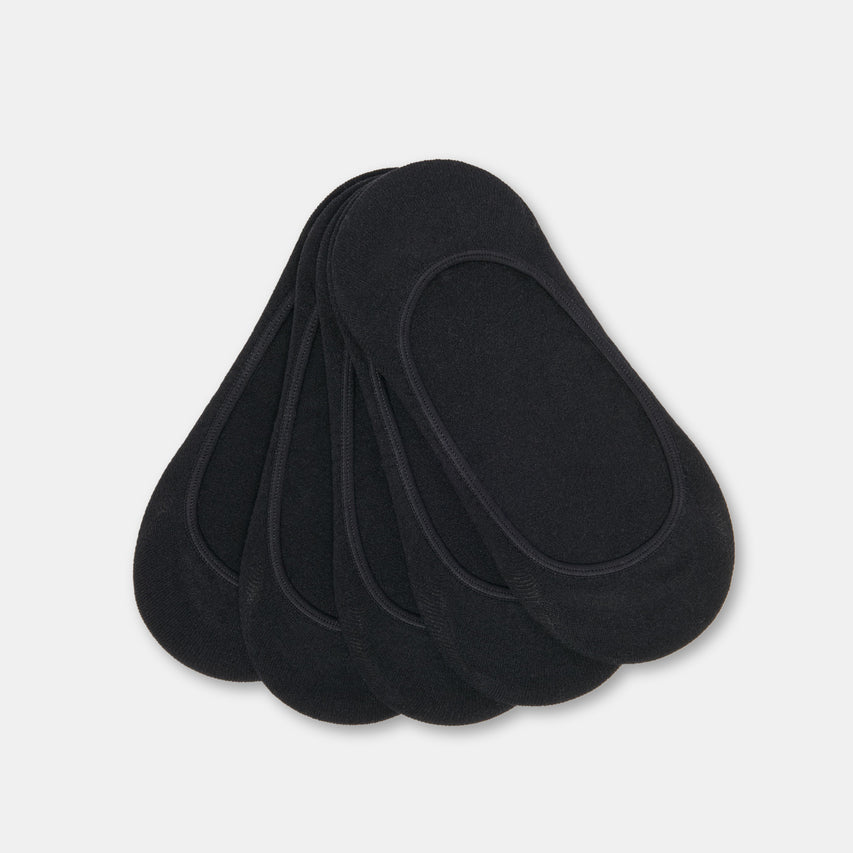 5 Pack No Show Black Socks | Dolce Vita