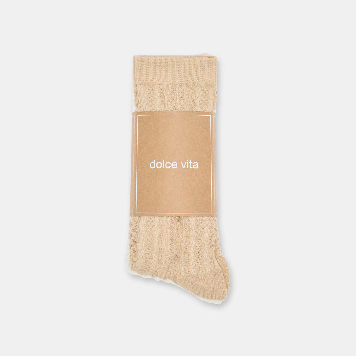 5 PACK MIXED TEXTURE CREW SOCKS TAN MULTI - view 4