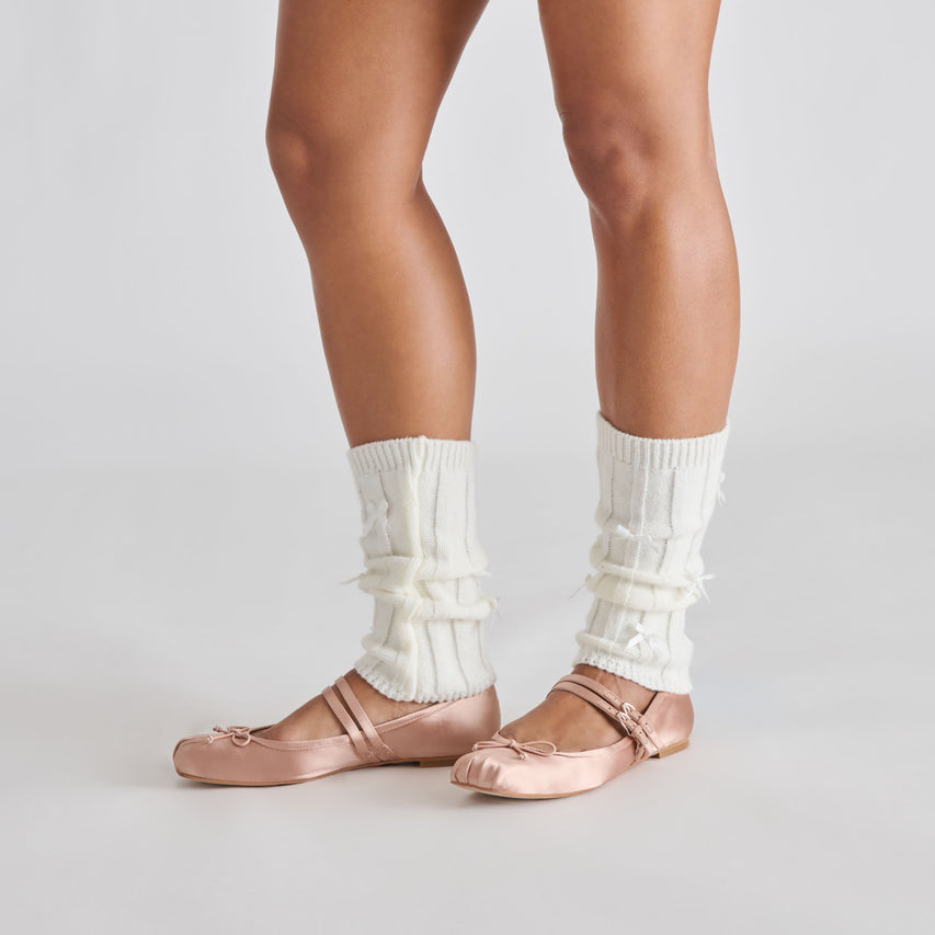 GIBSEN BALLET FLATS BLUSH SATIN