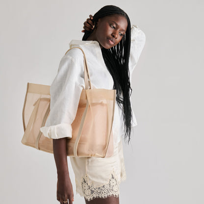 AISLIN TOTE BLUSH MESH