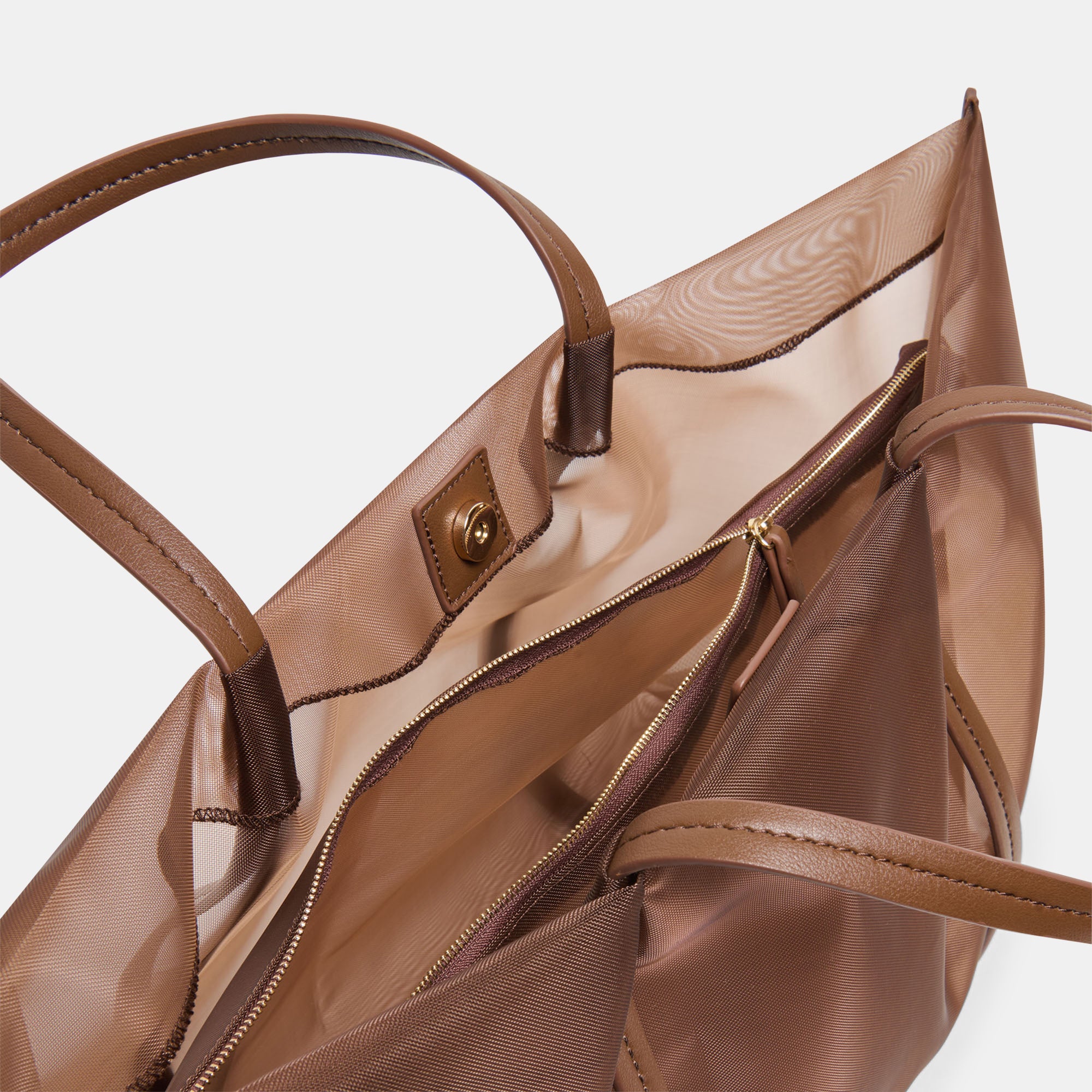 AISLIN TOTE CHOCOLATE MESH