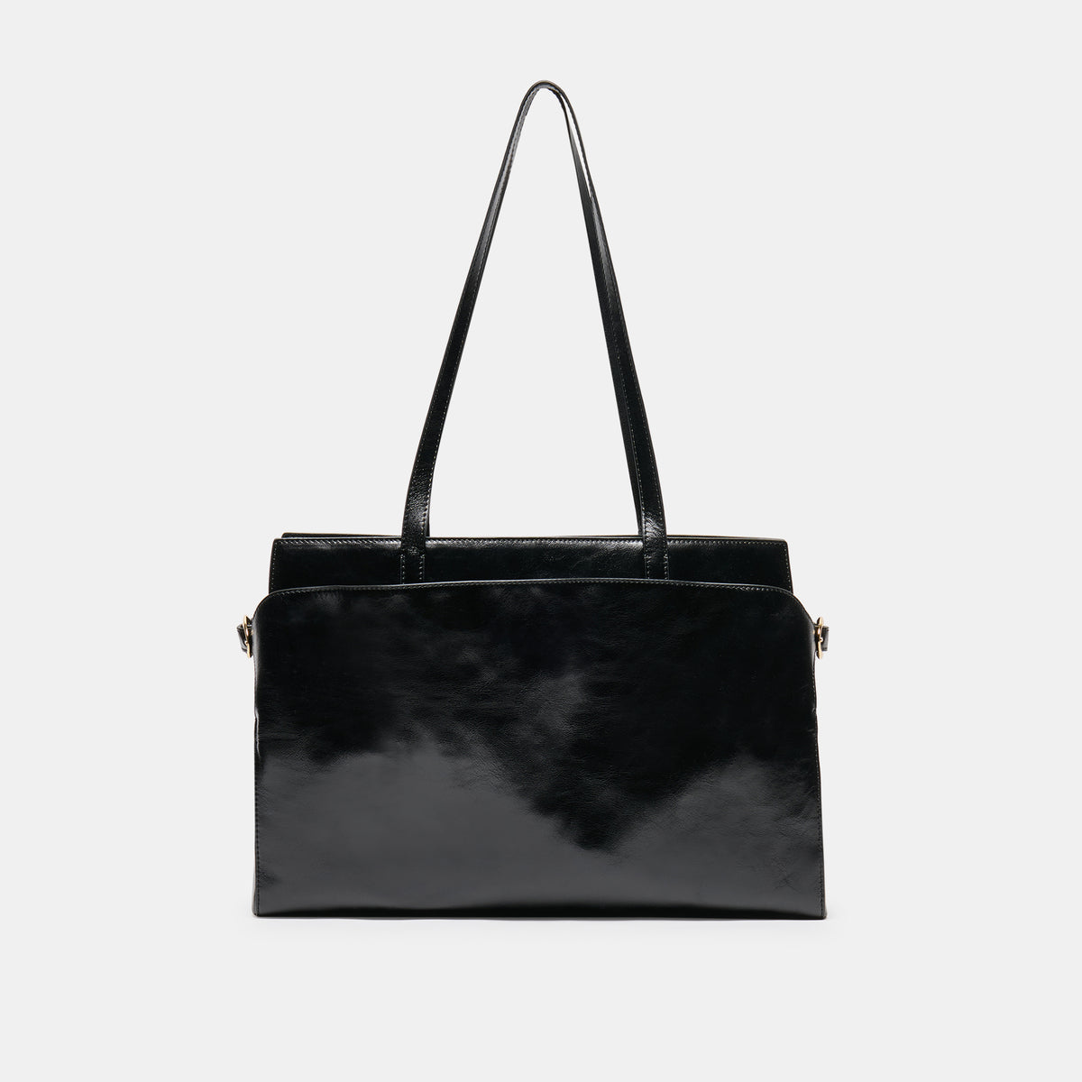 AMICA Black Leather Tote Bag | Dolce Vita
