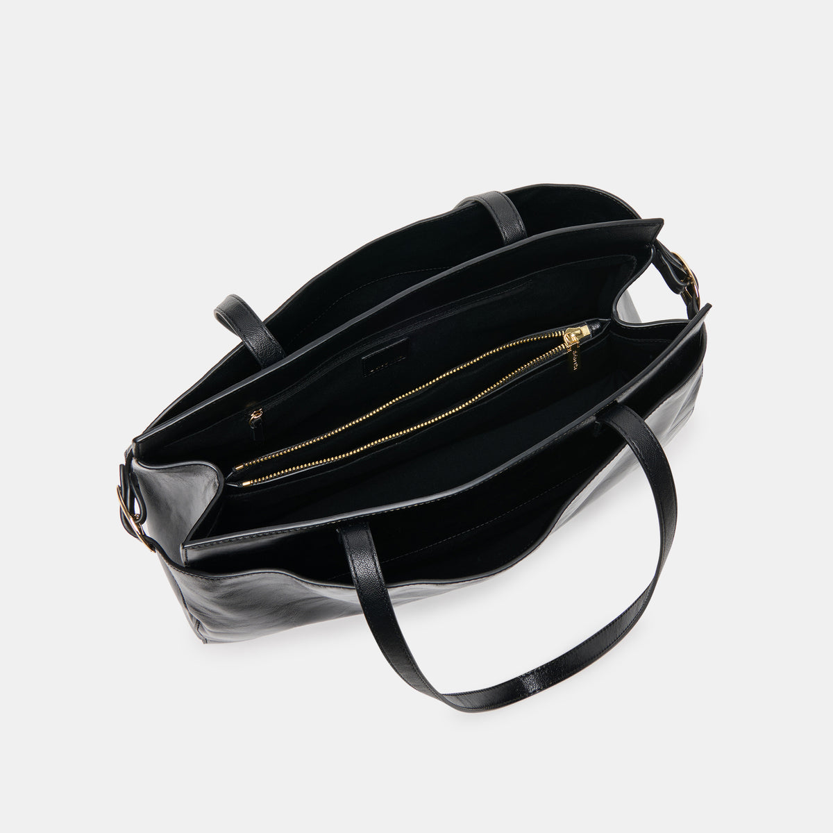AMICA TOTE BLACK LEATHER - view 5