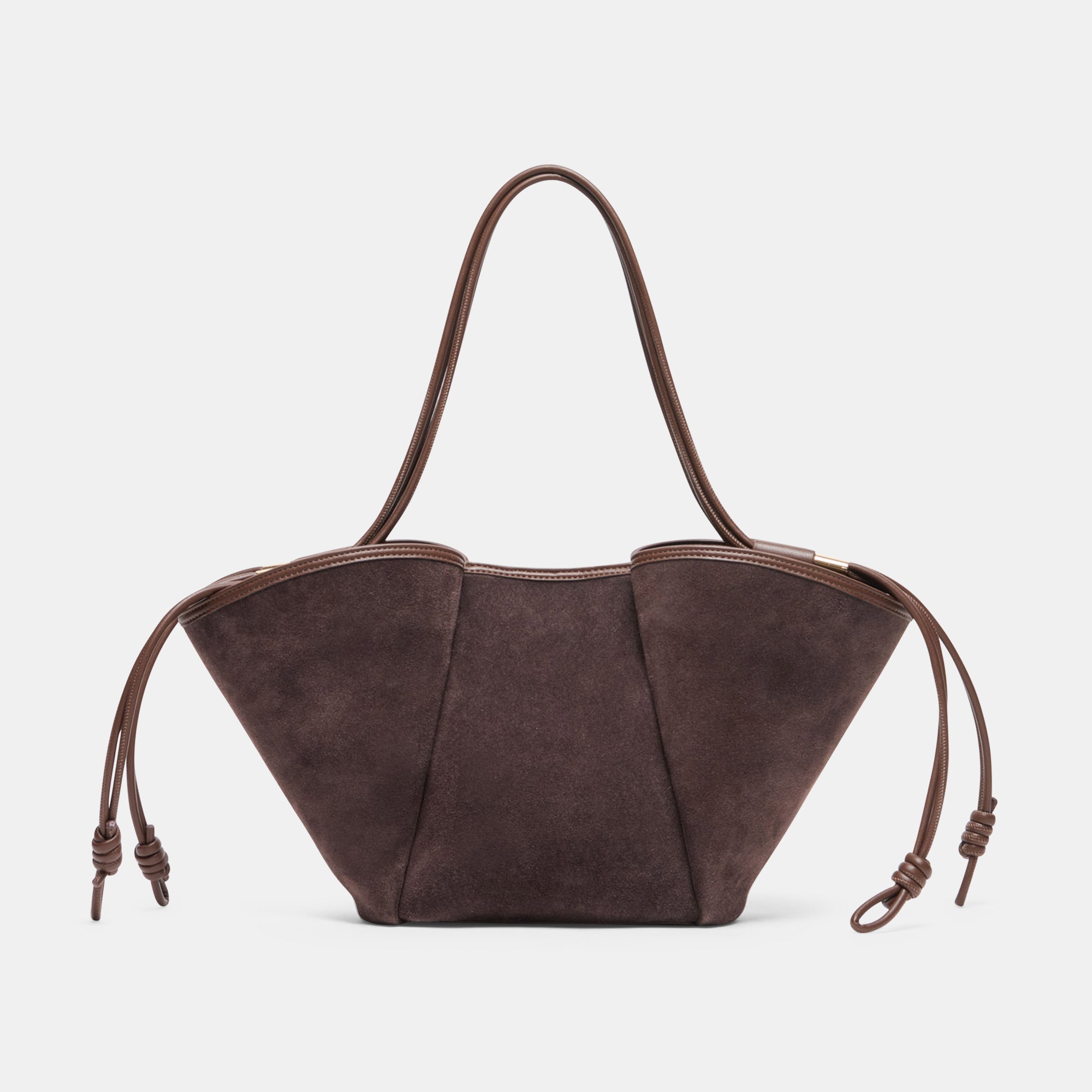 MARO Chocolate Suede Tote Bag | Dolce Vita