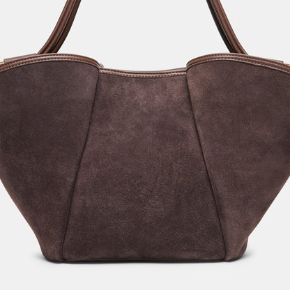 MARO TOTE CHOCOLATE SUEDE
