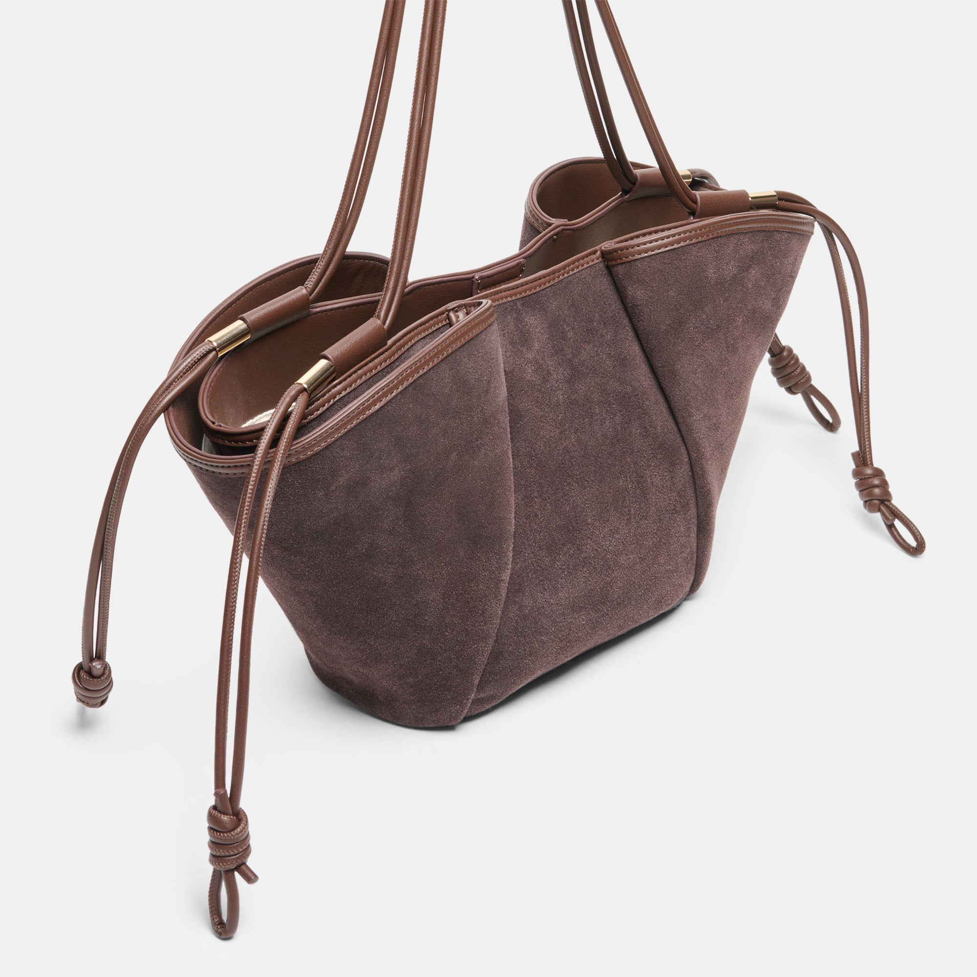 MARO TOTE CHOCOLATE SUEDE - view 4